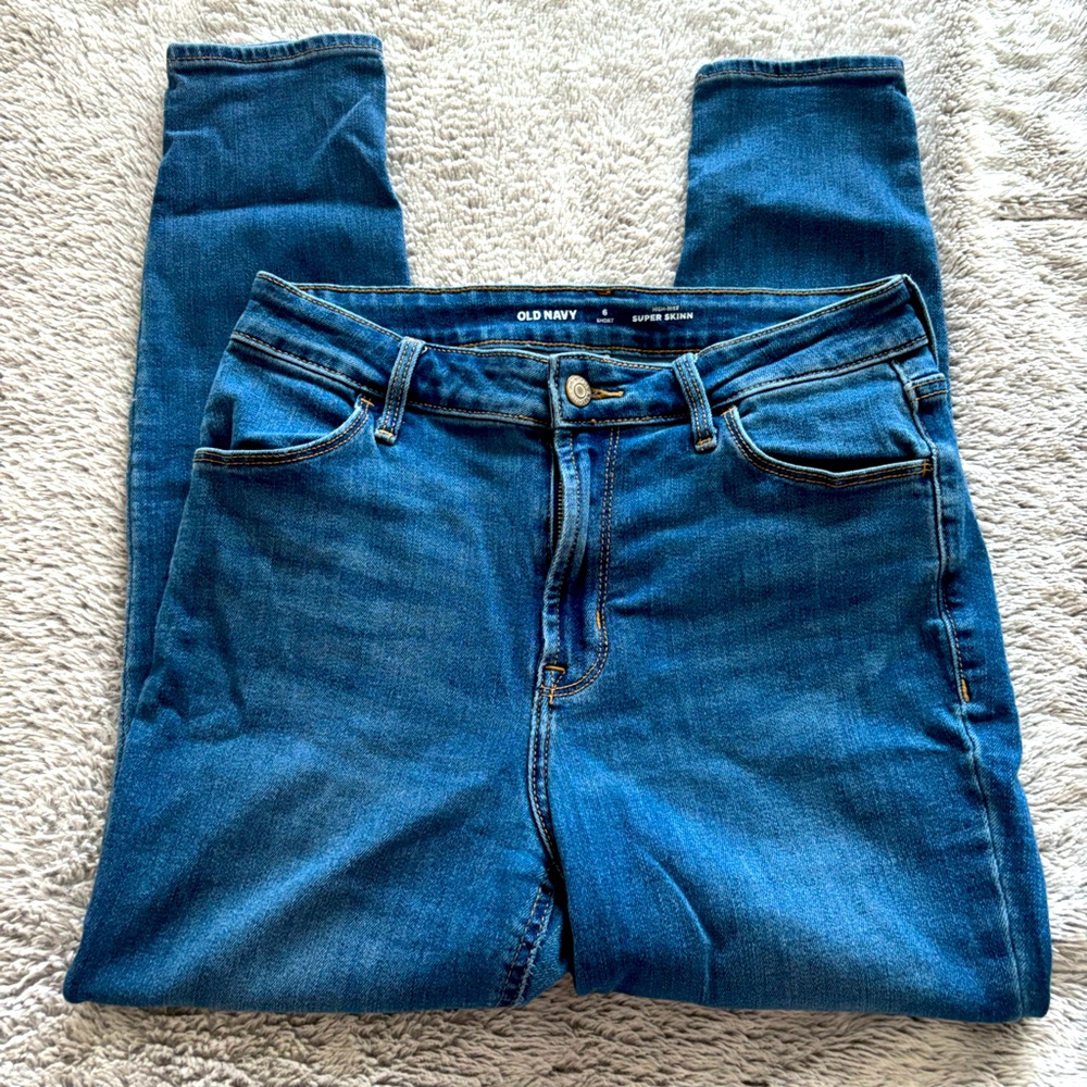 High rise super skinny jeans